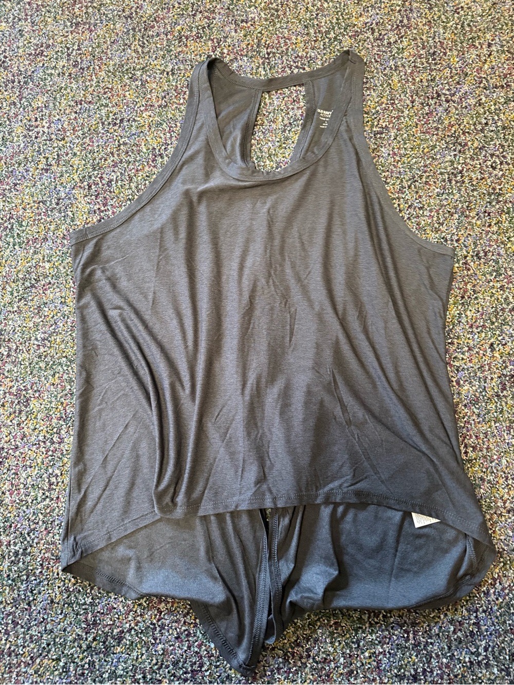 Old Navy Charcoal Racerback Tank Top